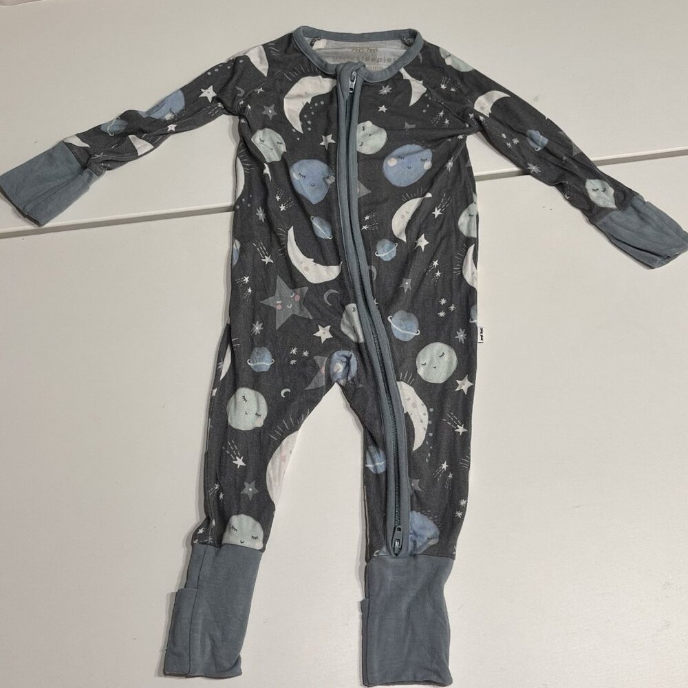 Little Sleepies To The Moon & Back 0-3 Months Zippy